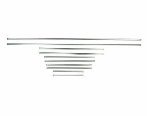 PUI Interiors 1968 Camaro Hardtop Front & Rear Door Panel Moulding Kit M114