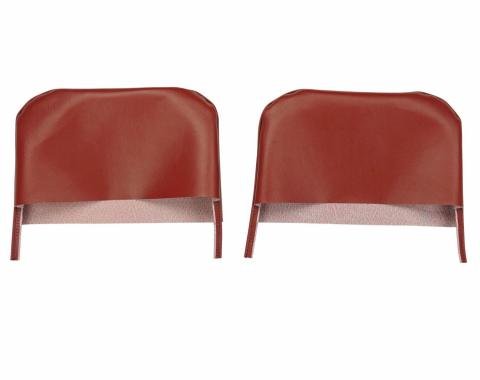 PUI Interiors 1967-1969 Camaro/Firebird Red Bucket Seat Head Rest Covers 67FH30U