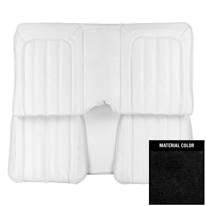 PUI Interiors 1977 Pontiac Firebird Hardtop Deluxe Black Vinyl Rear Bench Seat Cover 77HS10C