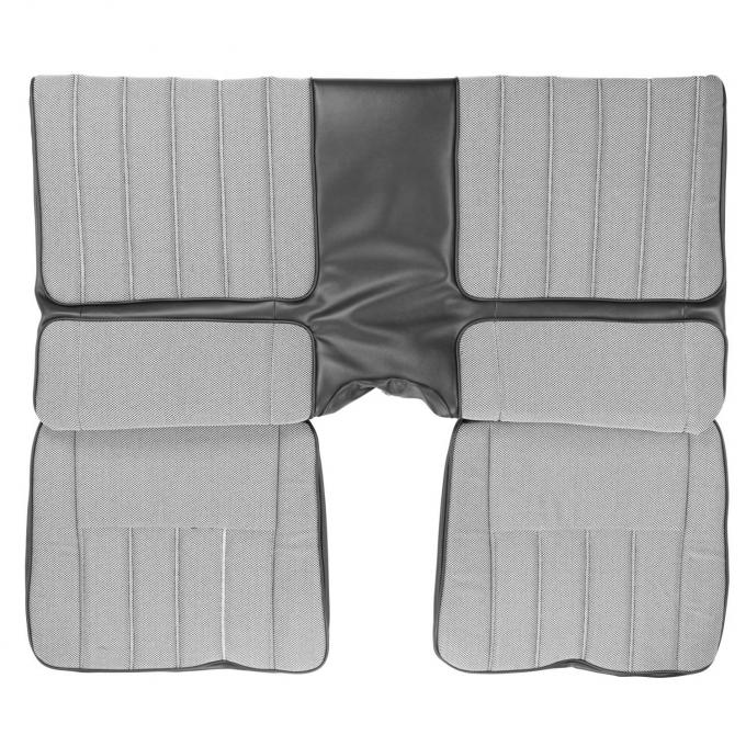 PUI Interiors 1970 Chevrolet Camaro Hardtop Deluxe Black Cloth Rear Bench Seat Cover 70DSC10C