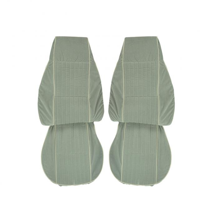 PUI Interiors 1982-83 Camaro Berlinetta Custom Cloth Light Gray Front Bucket Seat Covers 82DSC02U