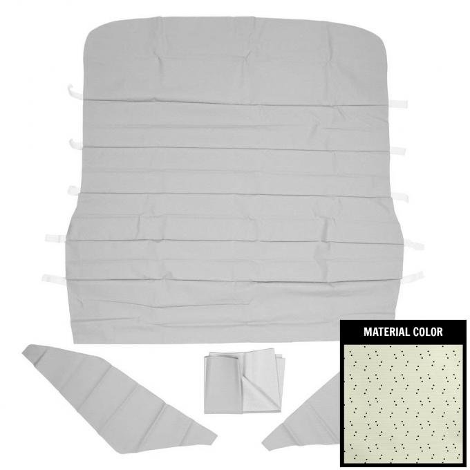 PUI Interiors 1967-1969 Pontiac Firebird Standard White Perforated Headliner 67FH101BN