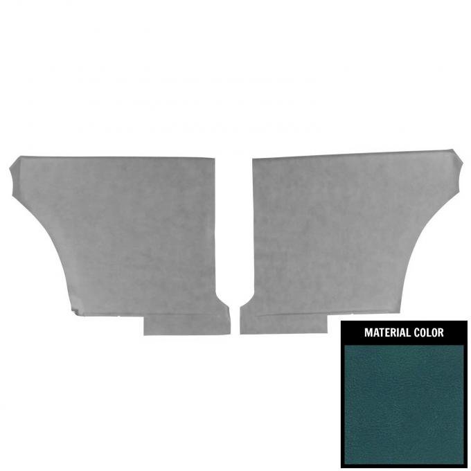PUI Interiors 1968 Pontiac Firebird Hardtop Deluxe Medium Blue Rear Door Panels 68HD17C