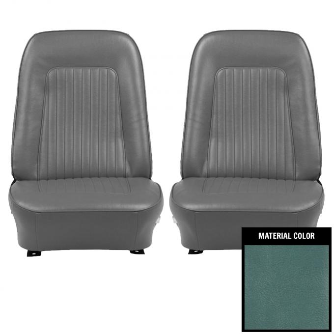 PUI Interiors 1967 Chevrolet Camaro Standard Light Blue Front Bucket Seat Covers 67FS12U