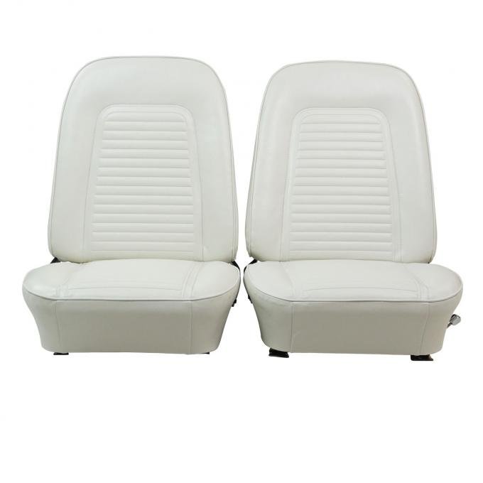 PUI Interiors 1969 Chevrolet Camaro Standard White Front Bucket Seat Covers 69FS37U