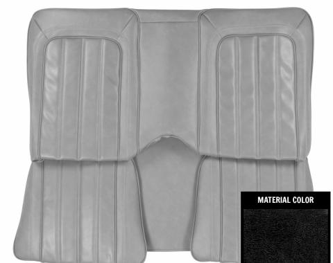 PUI Interiors 1976 Pontiac Firebird Hardtop Deluxe Black Rear Bench Seat Cover 76HS10C