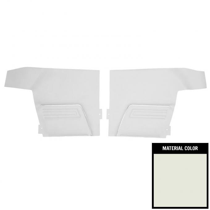 PUI Interiors 1969 Chevrolet Camaro Standard Convertible White Rear Door Panels D225V