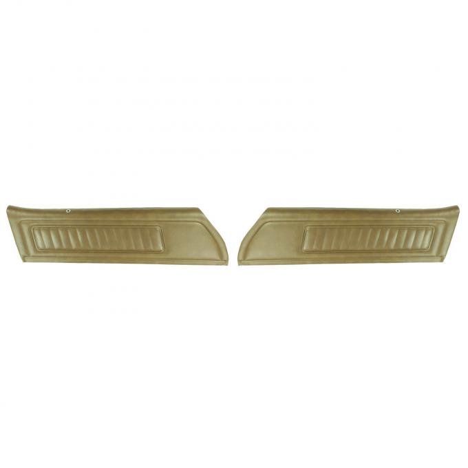 PUI Interiors 1972 Pontiac Firebird Deluxe Pre-Assembled Dark Saddle Front Door Panels 72HD42-P