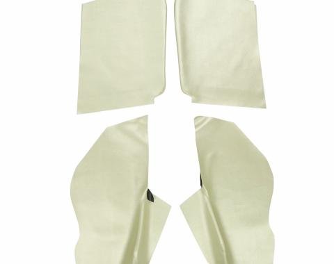 PUI Interiors 1967 & 1969 Pontiac Firebird Convertible Parchment Rear Arm Rest Covers 67FR27