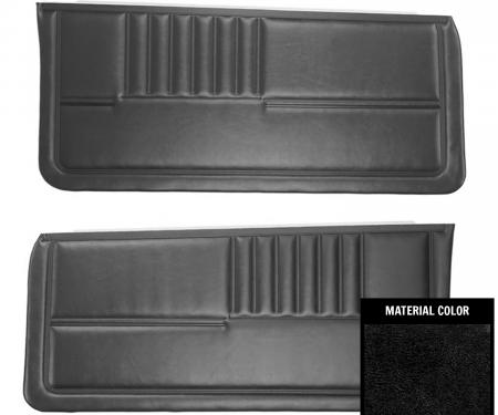 PUI Interiors 1982-1985 Chevrolet Camaro Standard Black Front Door Panels 82FD70