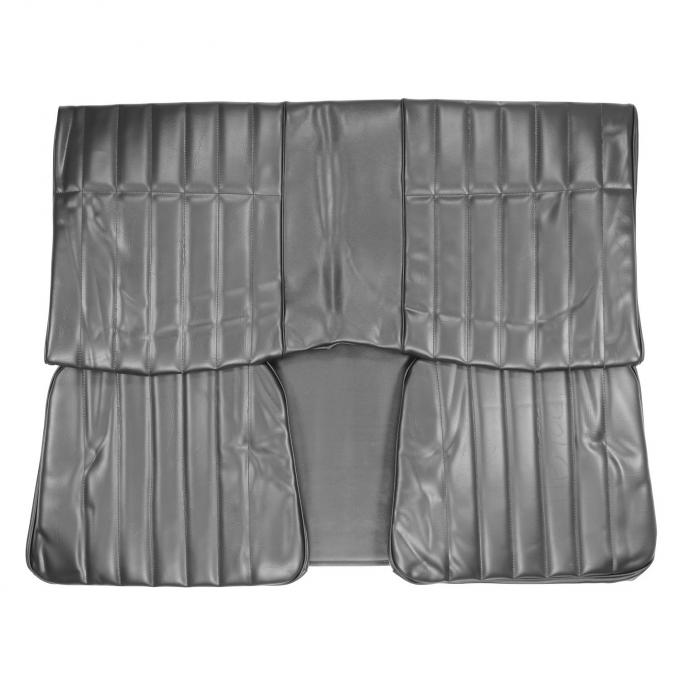 PUI Interiors 1977 Chevrolet Camaro Hardtop Standard Black Rear Bench Seat Cover 77FS70C