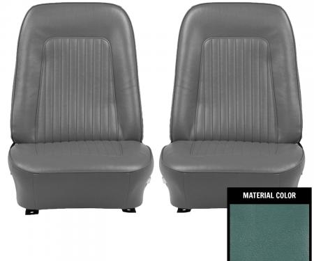 PUI Interiors 1967 Chevrolet Camaro Standard Light Blue Front Bucket Seat Covers 67FS12U