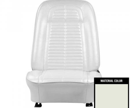 PUI Interiors 1967-68 Pontiac Firebird White Front Bucket Seat Covers 67ES37U