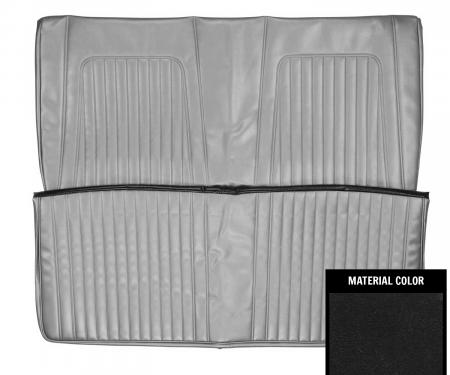 PUI Interiors 1967-68 Chevrolet Camaro Convertible Standard Black Rear Bench Seat Cover 67FS10V