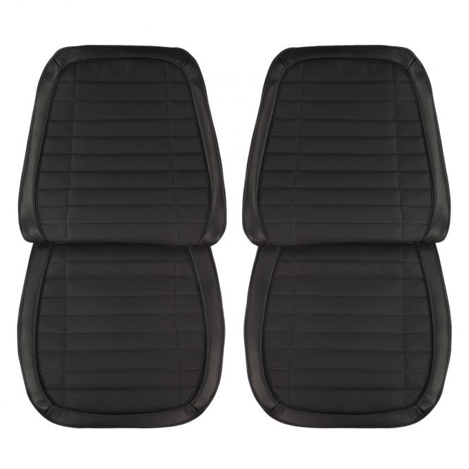 PUI Interiors 1970 Pontiac Firebird Deluxe Black Front Bucket Seat Covers 70HS10US