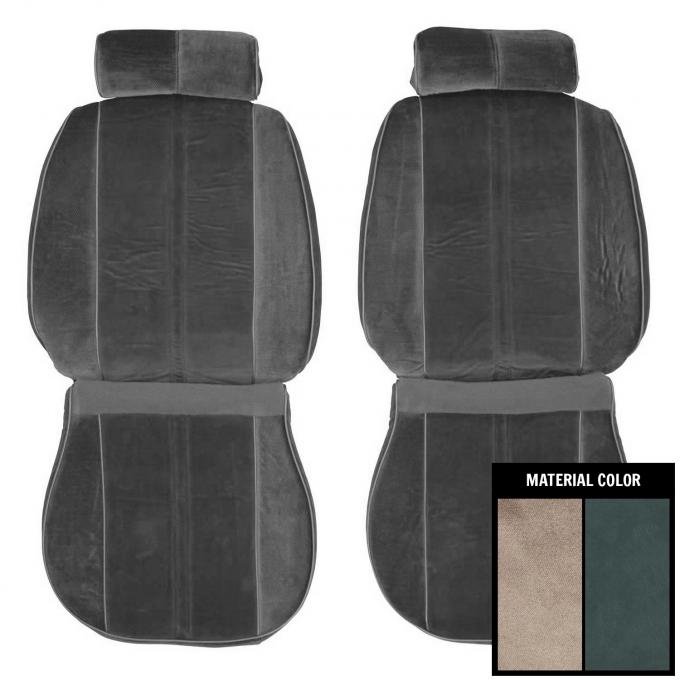 PUI Interiors 1984-1986 Chevrolet Camaro Z28 Gray Front Bucket Seat Covers 84DSC02U