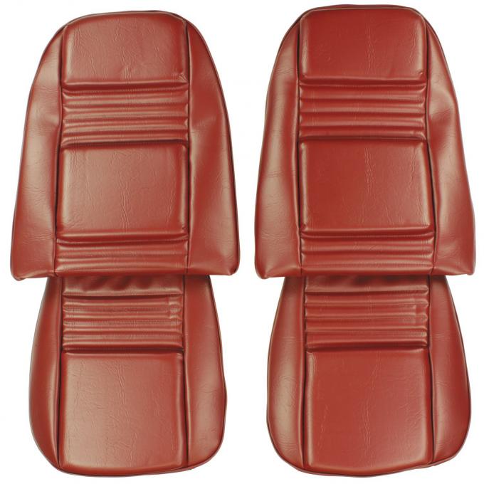 PUI Interiors 1978-1981 Pontiac Firebird Deluxe Carmine Front Bucket Seat Covers 78HS38U
