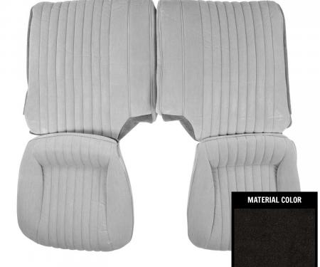 PUI Interiors 1987 Pontiac Trans Am Black Split Rear Bench Seat Cover 87ES17F