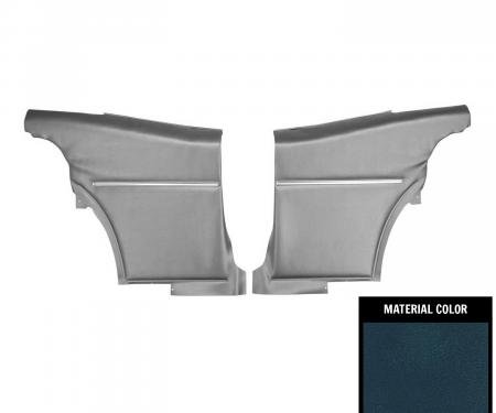PUI Interiors 1968-1969 Camaro Hardtop Deluxe Pre-Assembled Dark Blue Rear Door Panels 68DD16C-P