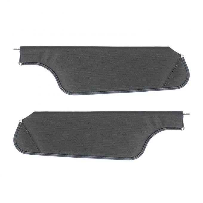 PUI Interiors 1970 GM F-Body Black Perforated Sun Visors 70FV100B