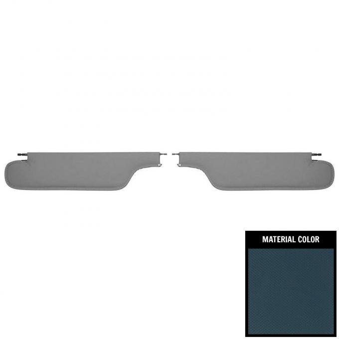 PUI Interiors 1967-1968 Pontiac Firebird Hardtop Dark Blue Basketweave Sun Visors SV7105AC