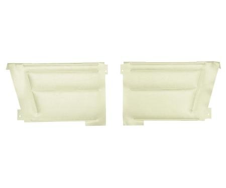 PUI Interiors 1967 Pontiac Firebird Convertible Deluxe Parchment Rear Door Panels 67DD27V
