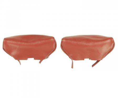 PUI Interiors 1970 Camaro/Firebird Red Bucket Seat Head Rest Covers 70FH30U