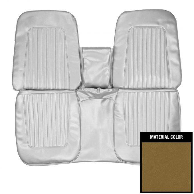 PUI Interiors 1968 Chevrolet Camaro Standard Ivy Gold Front Bench Seat Cover 67FS46B