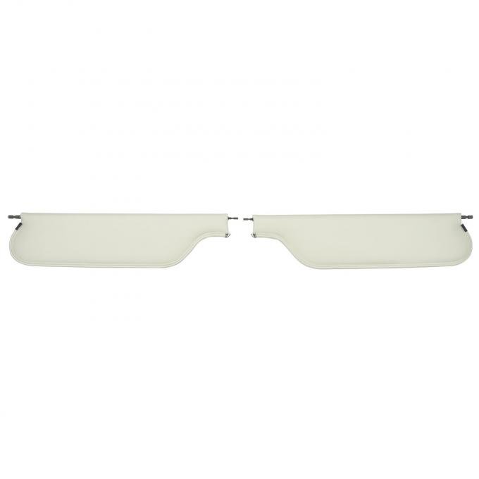 PUI Interiors 1967-1969 Camaro/Firebird Convertible White Sun Visors SV937V