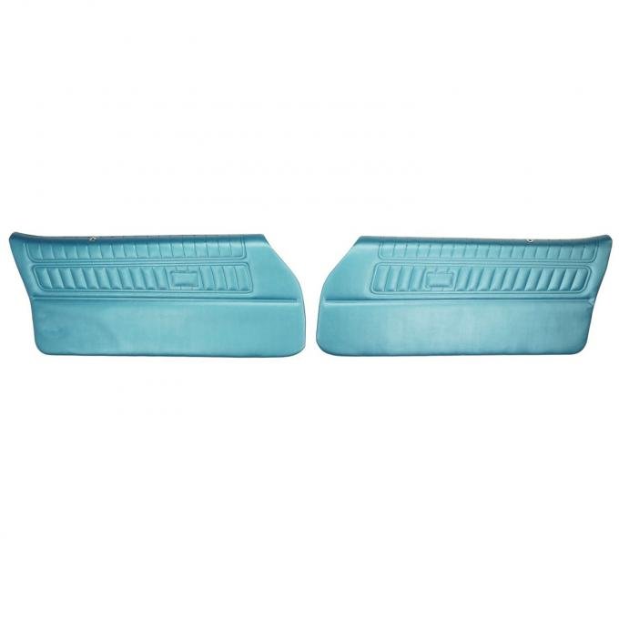 PUI Interiors 1970 Pontiac Firebird Standard Pre-Assembled Bright Blue Front Door Panels 70ED14-P