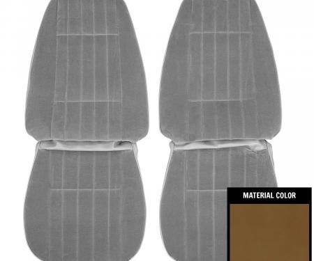 PUI Interiors 1971-1977 Chevrolet Camaro Custom Cloth Buckskin Front Bucket Seat Covers 71FSC36U