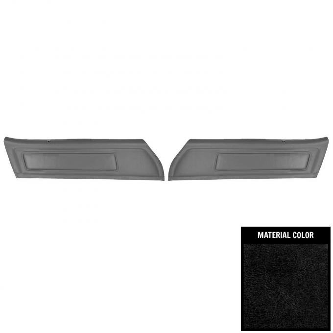 PUI Interiors 1973-1976 Pontiac Firebird Deluxe Pre-Assembled Black Front Door Panels 73HD10-P