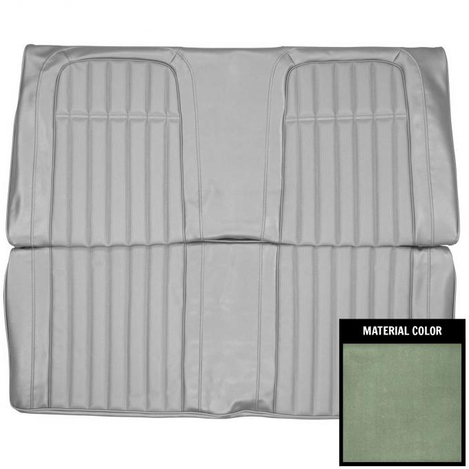 PUI Interiors 1969 Chevrolet Camaro Deluxe Dark Metallic Green Fold Down Rear Bench Seat Cover 69DS24FS