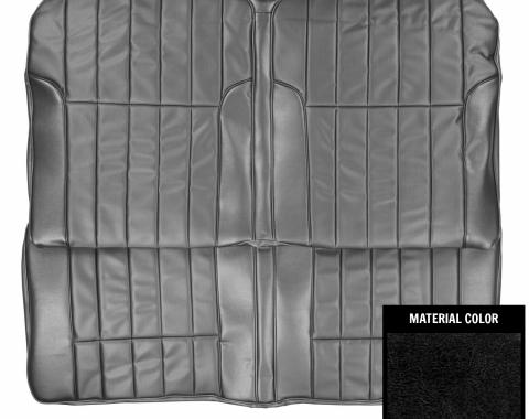 PUI Interiors 1968-1969 Pontiac Firebird Deluxe Black Stationary Rear Bench Seat Cover 68HS10CS
