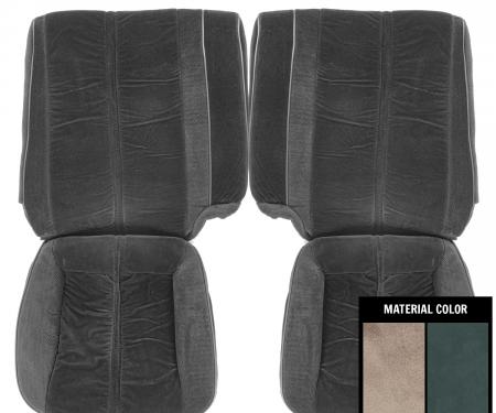 PUI Interiors 1984-86 Camaro Berlinetta/Custom Hardtop Gray Cloth Rear Split Bench Seat Cover 84DSC02CS