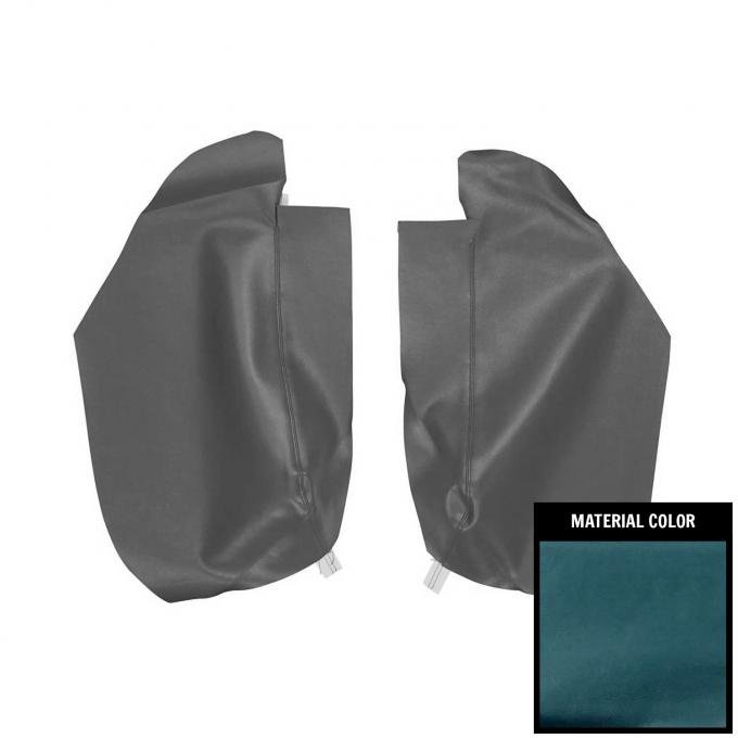 PUI Interiors 1967-1968 Pontiac Firebird Hardtop GTO Blue Rear Arm Rest Covers 67FR15C