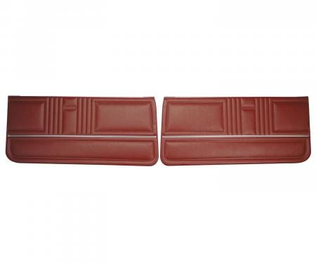 PUI Interiors 1967 Camaro/Firebird Standard Pre-Assembled Red Front Door Panels PD201