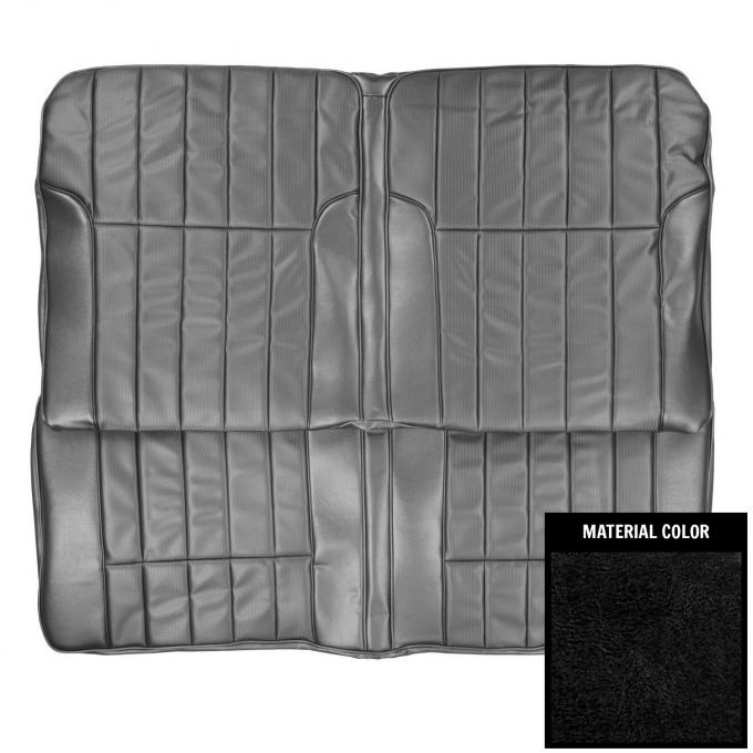 PUI Interiors 1968-1969 Pontiac Firebird Deluxe Black Stationary Rear Bench Seat Cover 68HS10CS