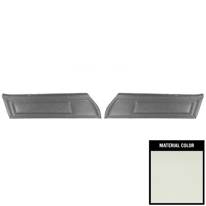 PUI Interiors 1977 Firebird/Trans Am Deluxe Vinyl Pre-Assembled White Front Door Panels 77HD37P