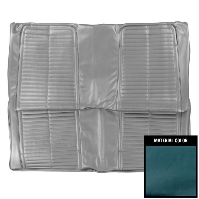PUI Interiors 1967 Pontiac Firebird Blue Stationary Rear Bench Seat Cover 67ES15C