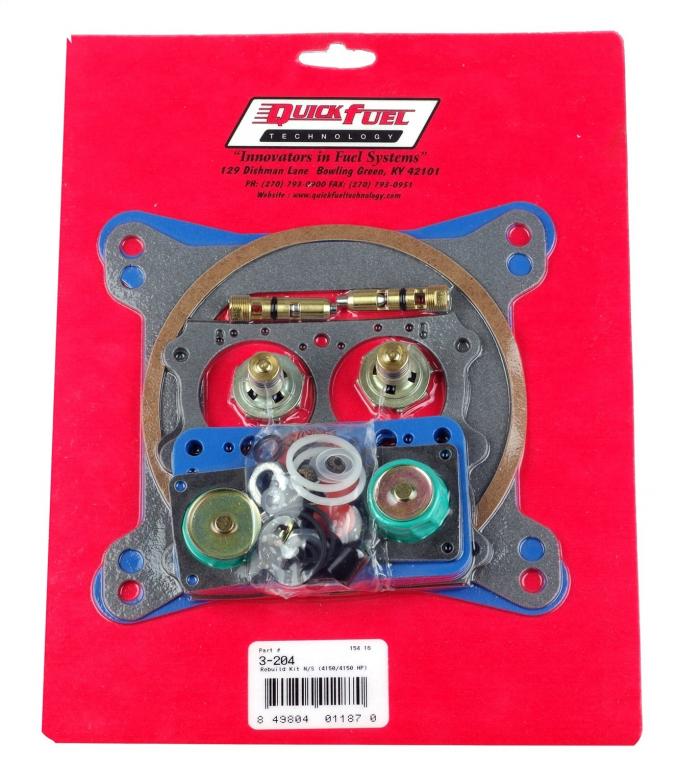 Quick Fuel Technology Carburetor Rebuild Kit Holley 4150/Quick Fuel Alcohol/E85 3-208QFT