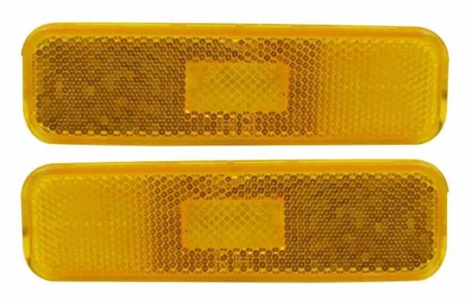 AMD Side Marker Lamp Assembly, Amber, Front, LH/RH Pair, 74-77 Camaro T-A6740