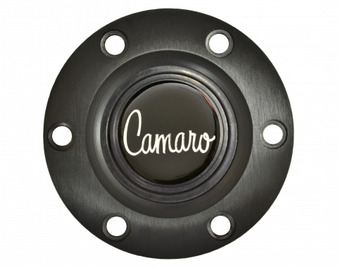 Volante S6 Series Horn Button Kit, Camaro Script, Black