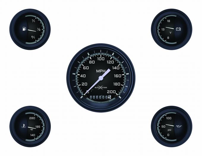 Classic Instruments Auto Cross Gray 6 Gauge Set AX00GBLF