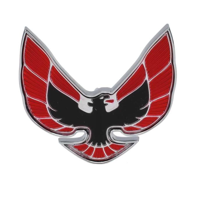 AMD Header Panel Emblem, Bird Logo Red and Black, 74-76 Firebird T-8550