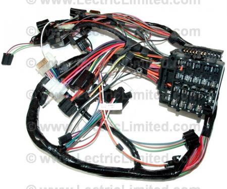 Firebird Under Dash Main Wiring Harness, For Cars With Automatic Transmission & Factory Rally Gauges, 1979