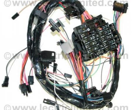 Camaro Underdash Wiring Harness, for cars with Automatic Transmission and Factory Gauges, 1979