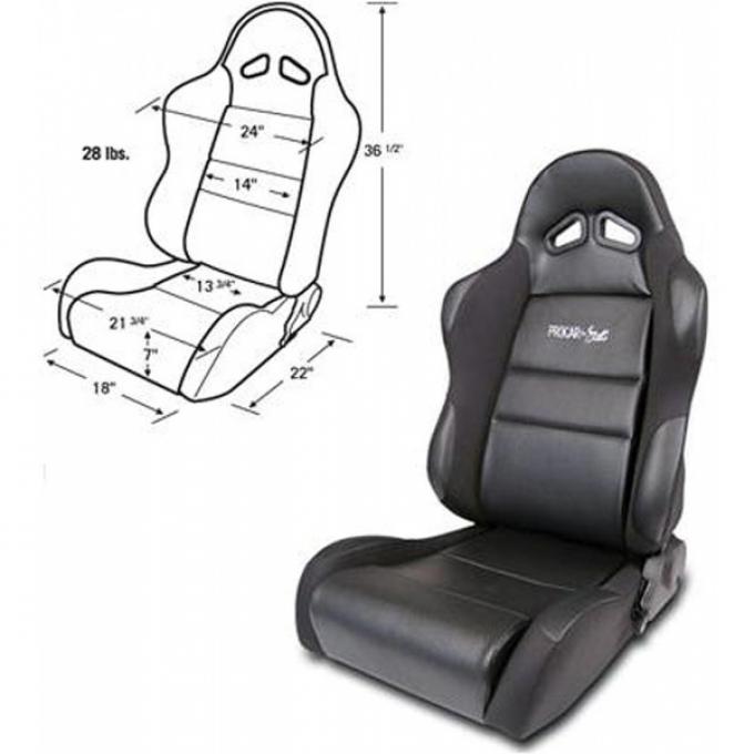 Firebird Bucket Seat, Sportsman Series, Left, 1967-1992