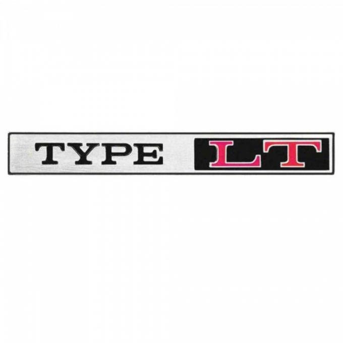 Type LT Sail Panel/Rear Panel Emblem, Adhesive, 1977