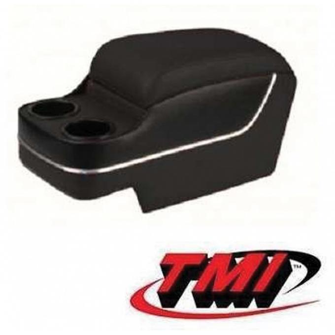 Firebird Custom Deluxe Floor Console, With Drink Holders, One Color With Chrome Trim, 1967-1969